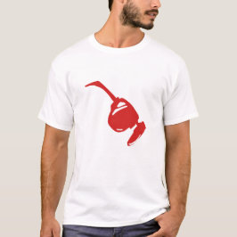 Camiseta Diseño de tecnología roja futurista."Perfecto para