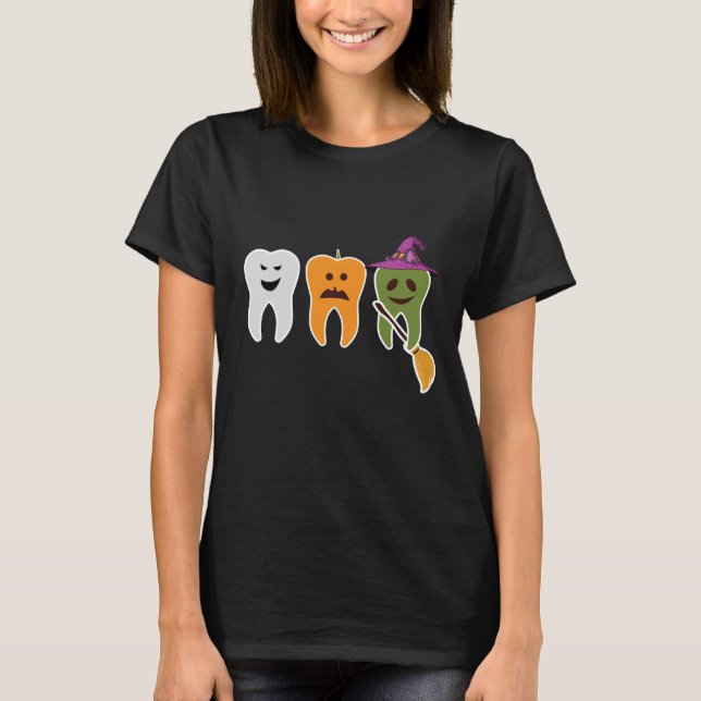 Camiseta Diseño de teethboo de Halloween (Anverso)
