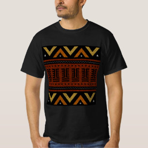 Camiseta Diseño de tela de barro africana