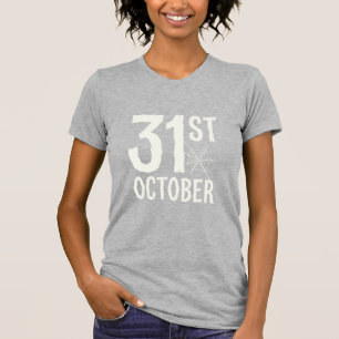 Camiseta Diseño de telaraña de araña de Halloween del 31 de