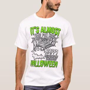 Camiseta Diseño de telaraña de Halloween para terapeutas re