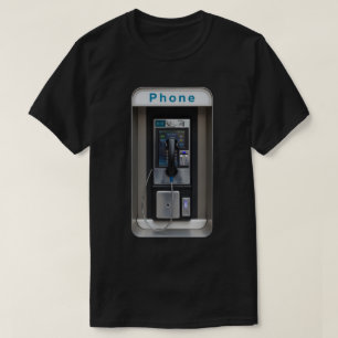 Camiseta Diseño de Teléfono Público Retro, Arte de Cabina T