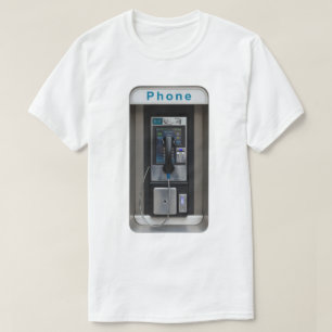 Camiseta Diseño de Teléfono Público Retro, Arte de Cabina T