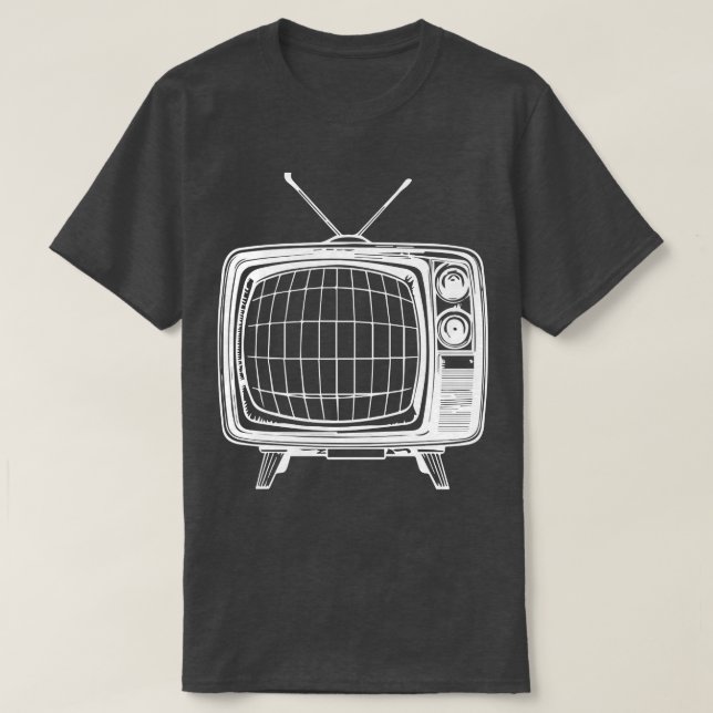 Camiseta diseño de televisión retro 1 (Diseño del anverso)