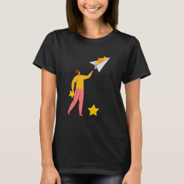 Camiseta diseño de tema de avión