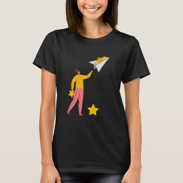 Camiseta diseño de tema de avión (Anverso)