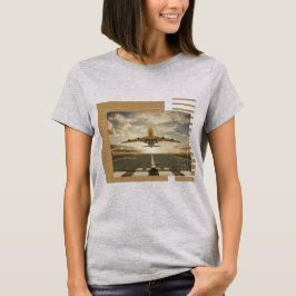 Camiseta diseño de tema de avión