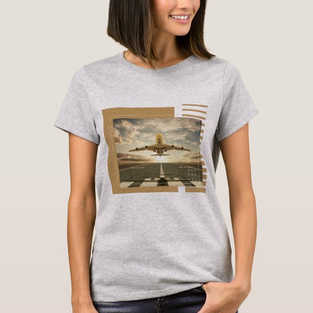 Camiseta diseño de tema de avión (Anverso)