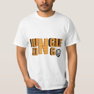 Camiseta diseño de tema de rey de la jungla