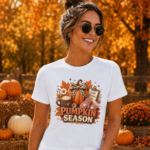 Camiseta Diseño de temporada de calabaza estilo Claymation