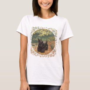 Camiseta Diseño de temporada otoñal de Terrier Escocés