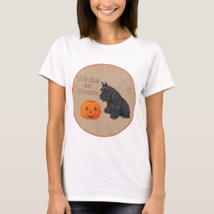 Camiseta Diseño de temporada otoñal de Terrier Escocés