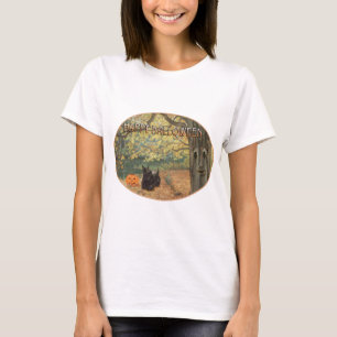Camiseta Diseño de temporada otoñal de Terrier Escocés