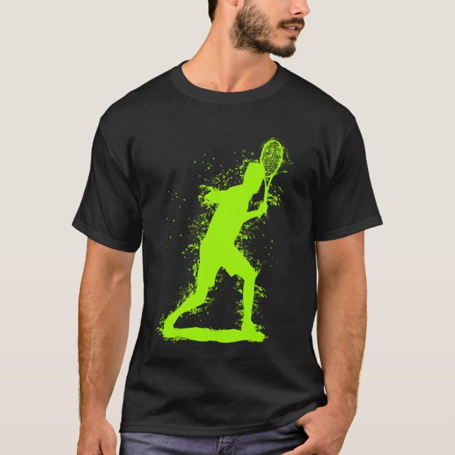 Camiseta Diseño de tenis abstracto (Anverso)