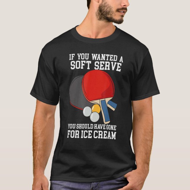 Camiseta Diseño De Tenis De Mesa Para Ping Pong Player - Se (Anverso)