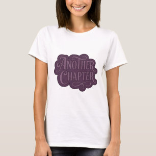 Camiseta Diseño de texto ANOTHER CHAPTER Morado Juguetón