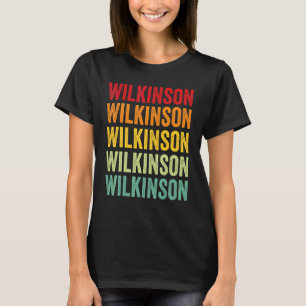 Camiseta Diseño de texto arcoíris del condado de Wilkinson 