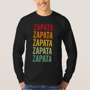 Camiseta Diseño de texto arcoíris del condado de Zapata Tex