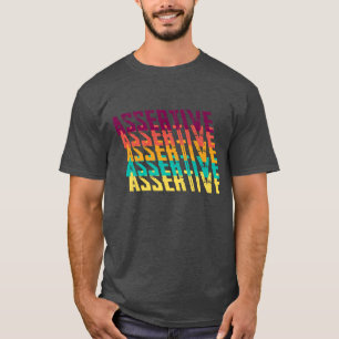 Camiseta Diseño de texto creativo colorido y asertivo Camis