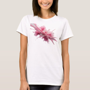 Camiseta Diseño de texto Crisp Pink PINK PAINT SPLASH