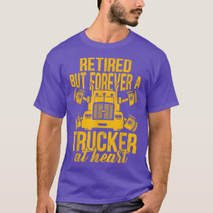 Camiseta Diseño de texto de Camión de Camión Retirado