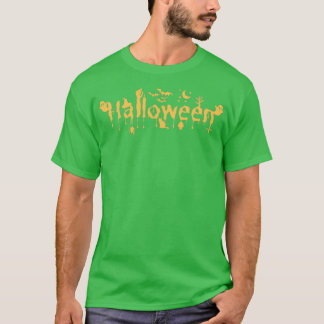 Camiseta Diseño de texto de Halloween 1