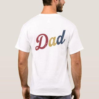Camiseta Diseño de texto de papá con estilo vintage con tex