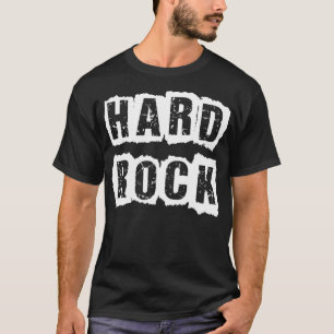 Camiseta diseño de texto de rock duro