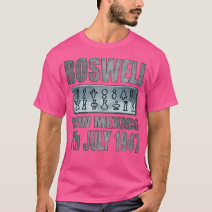 Camiseta Diseño de texto de Roswell Alien