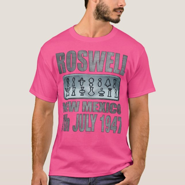 Camiseta Diseño de texto de Roswell Alien (Anverso)