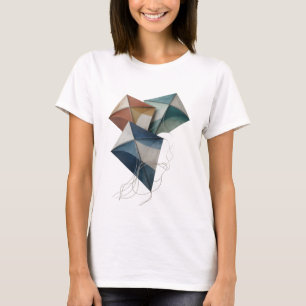 Camiseta Diseño de texto de VOLAR COMETA Gris Ingenioso