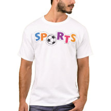 Diseño de texto deportivo colorido con un balón de
