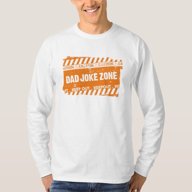 Camiseta Diseño de texto fantástico advertencia zona de Chi (Anverso)