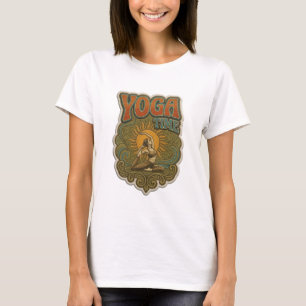 Camiseta Diseño de texto FRESH ORANGE YOGA TIME