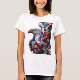 Camiseta Diseño de texto Gris de MODA ÁGUILA AMERICANA