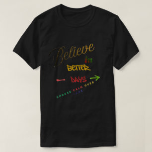 Camiseta Diseño de texto minimalista moderno motivacional