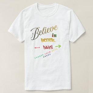 Camiseta Diseño de texto minimalista moderno motivacional