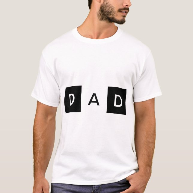 Camiseta Diseño de texto original - DAD (Anverso)