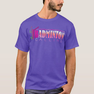 Camiseta Diseño de texto para llamadas de Badminton 1