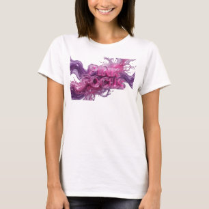 Camiseta Diseño de texto PINK FOCUS Rosa Ingenioso