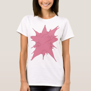 Camiseta Diseño de texto PINK SPLASH Rosa Snappy