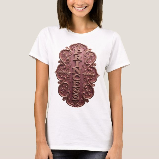Camiseta Diseño de texto PRINCESA Snappy Gold (Anverso)