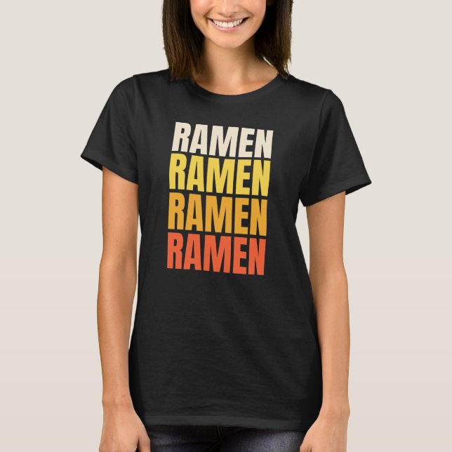 Camiseta Diseño de texto Ramen (Anverso)