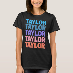 Camiseta Diseño de texto retro Taylor