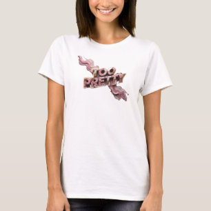 Camiseta Diseño de texto ROJO CHICLÓN DEMASIADO BONITO