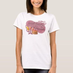 Camiseta Diseño de texto Rosa Impactante PERO PRIMERO BRUNC