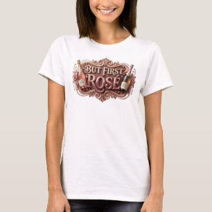 Camiseta Diseño de texto ROSÉ primero BUT Catchy Pink