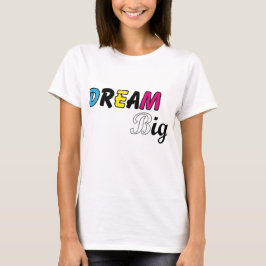 Camiseta diseño de texto simple para chicas