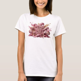 Camiseta Diseño de texto VINO ROSADO LIMPIO ES MI MEJOR AMI