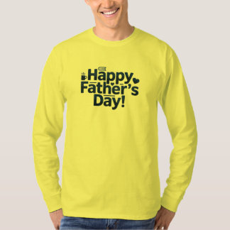 Camiseta Diseño de textos del Día del Padre Feliz